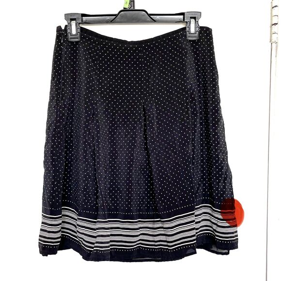 Loft Womens Skirt Size 8 Silk Pleated Business Wear Corporate Corpcore Office - Picture 7 of 9